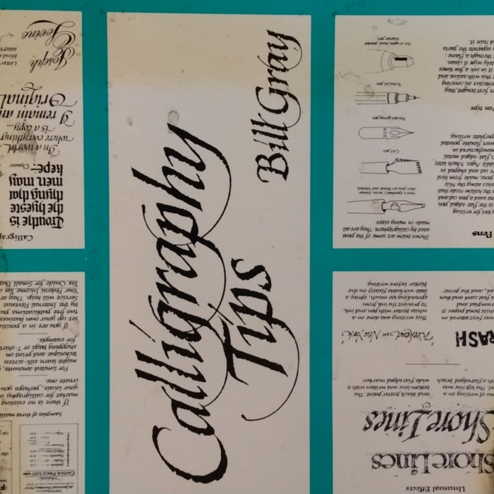 Calligraphy Tips (Gray) Vintage paperback